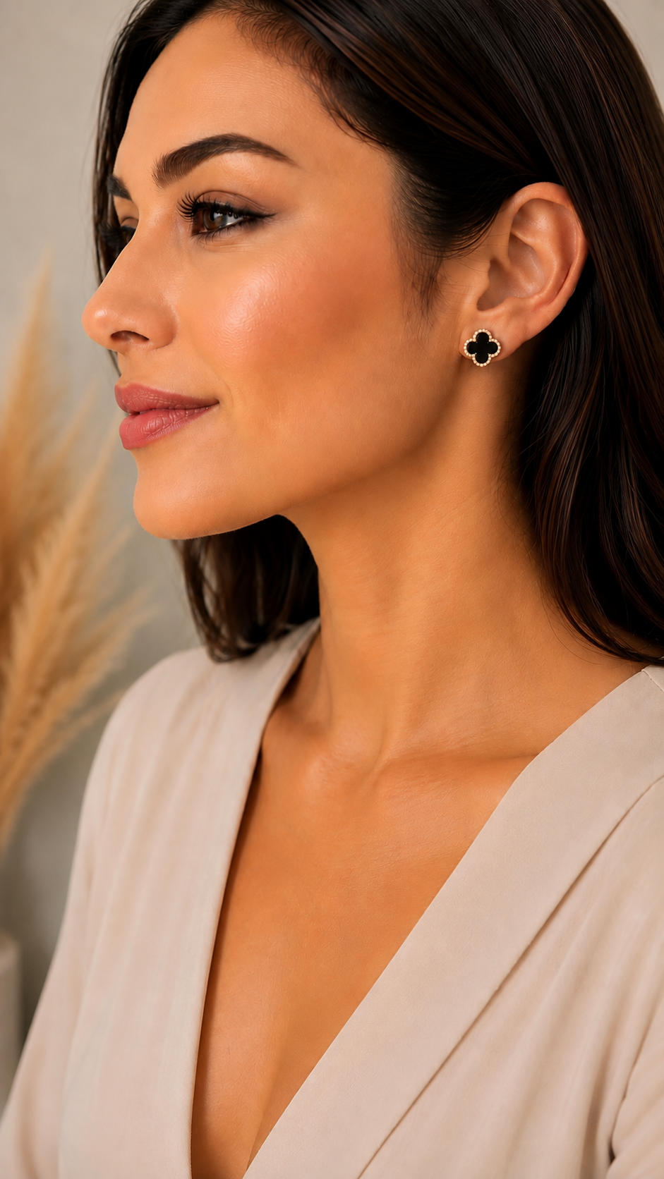 Four-Leaf Flower Earrings
