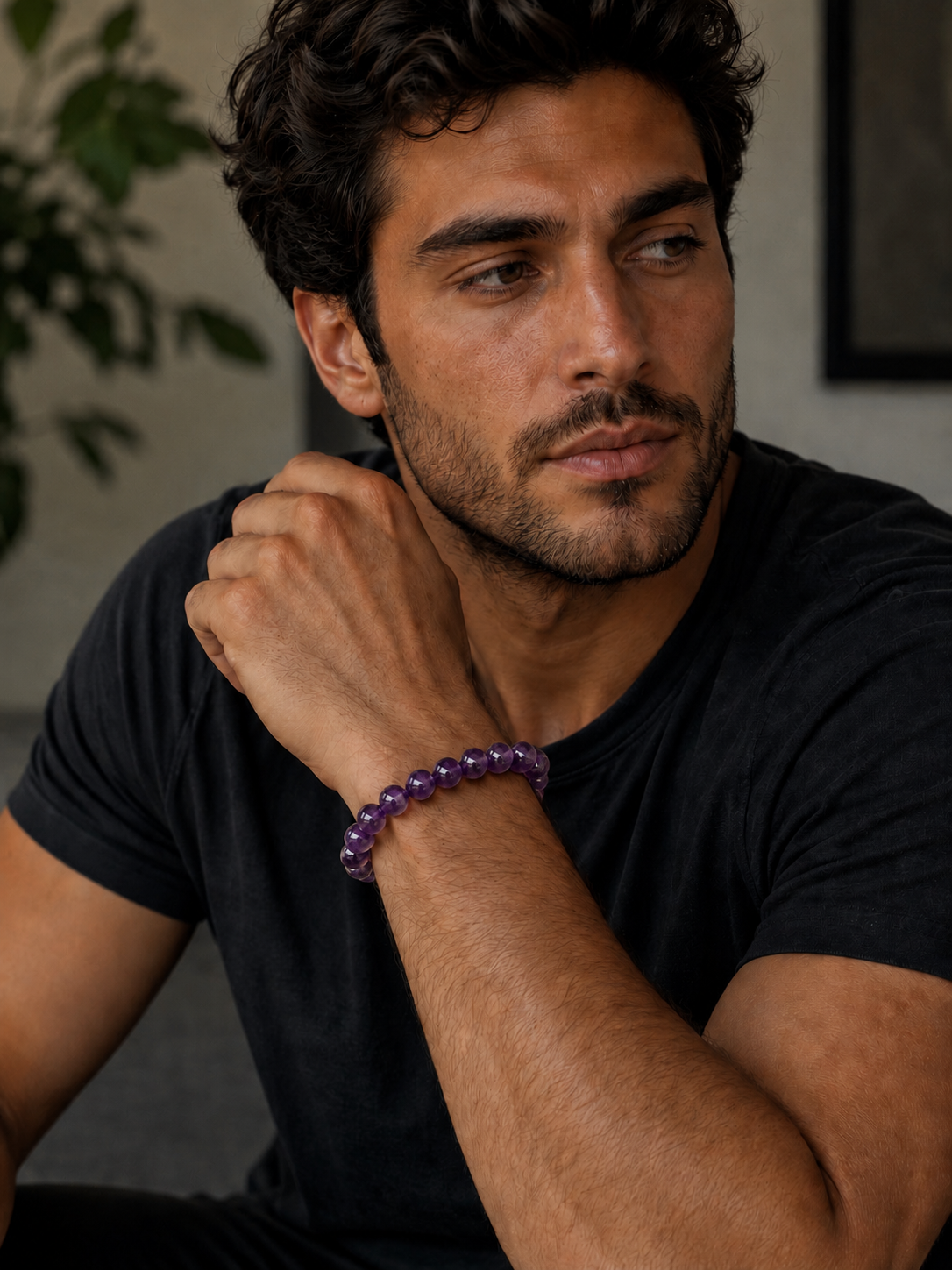 Men’s Natural Crystal Bracelet