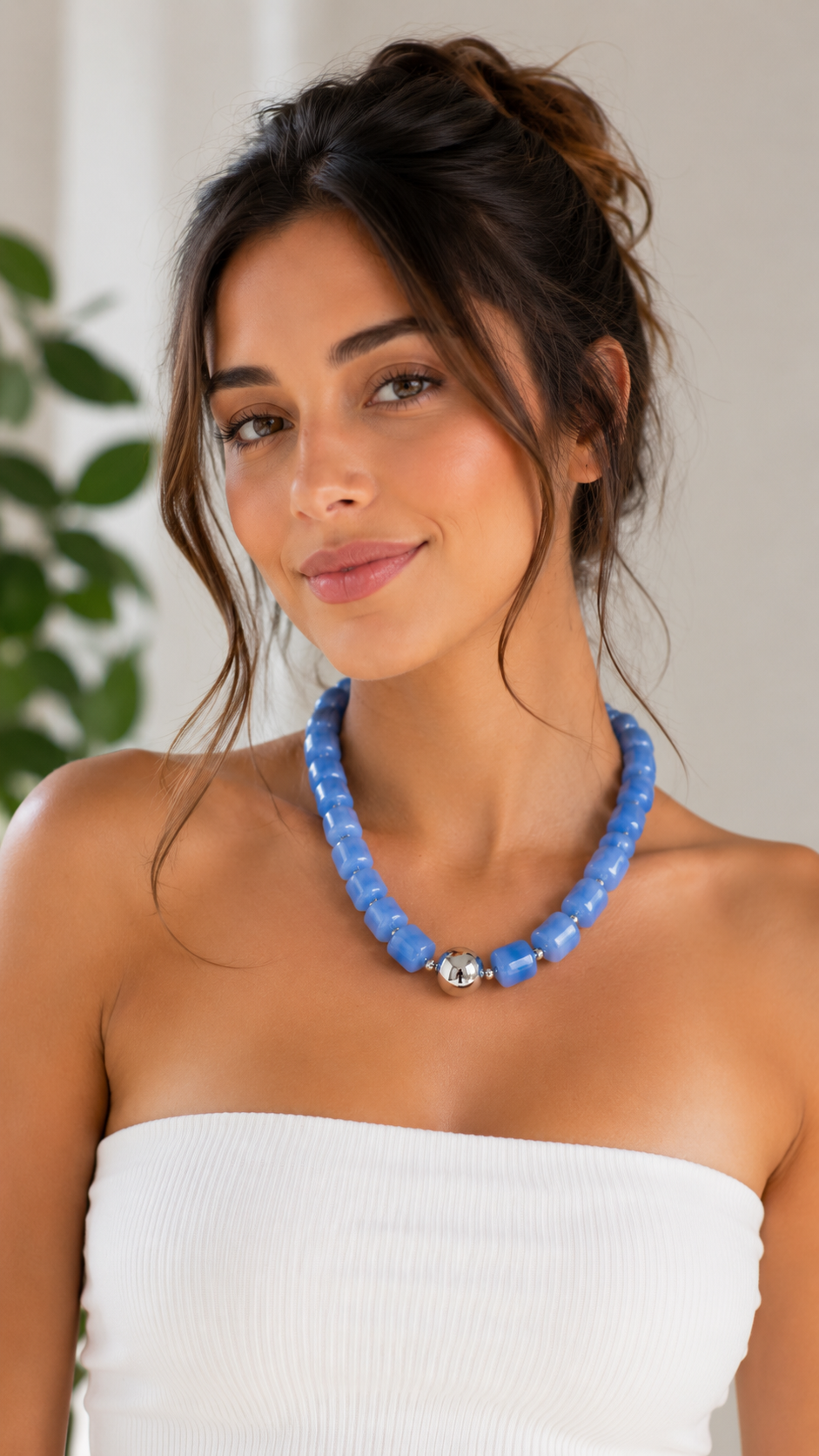 Chunky Resin Bead Necklace