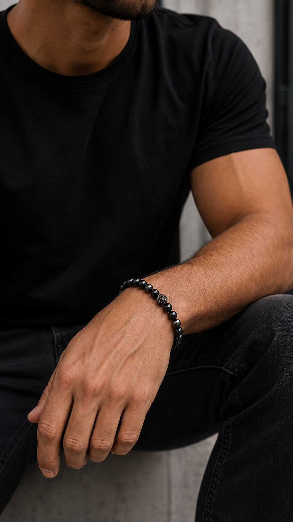 Men’s Natural Crystal Bracelet