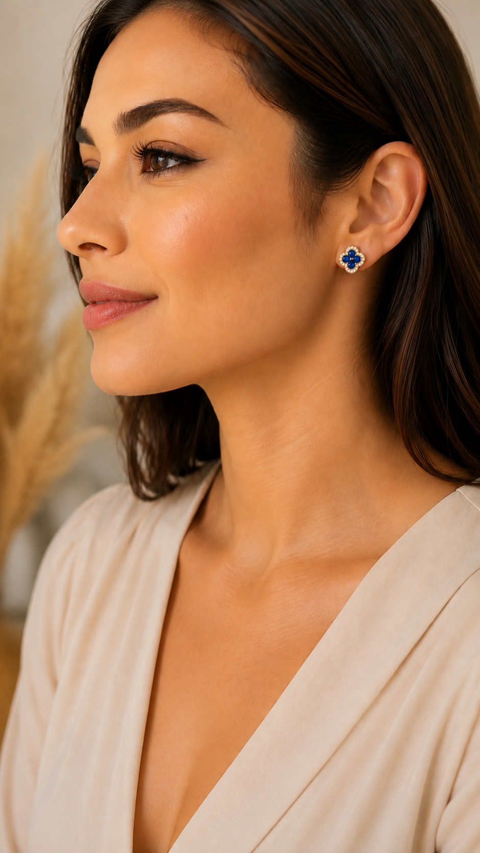 Four-Leaf Flower Earrings