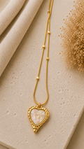 Gold-Tone Shell Pendant Necklace