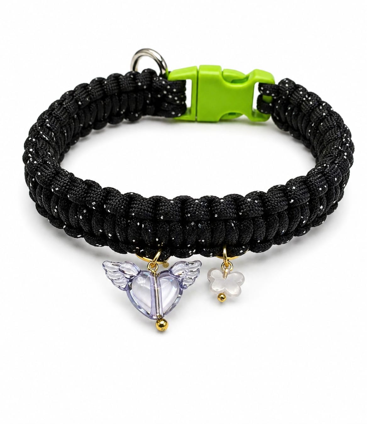 Handmade Paracord pet Collar with Charms