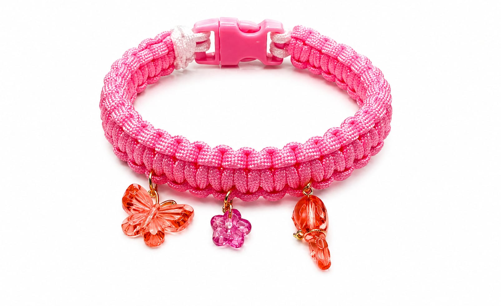 Handmade Paracord pet Collar with Charms