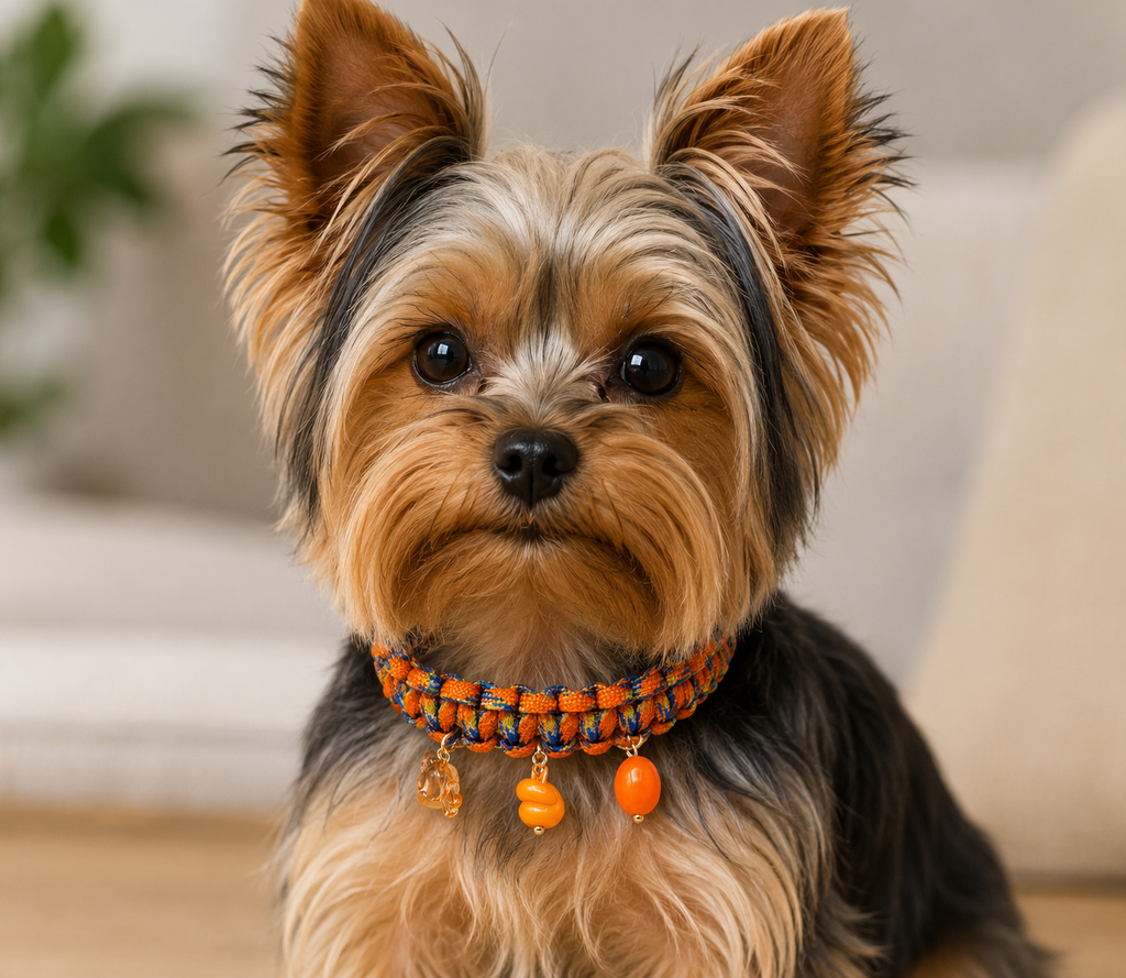 Handmade Paracord pet Collar with Charms