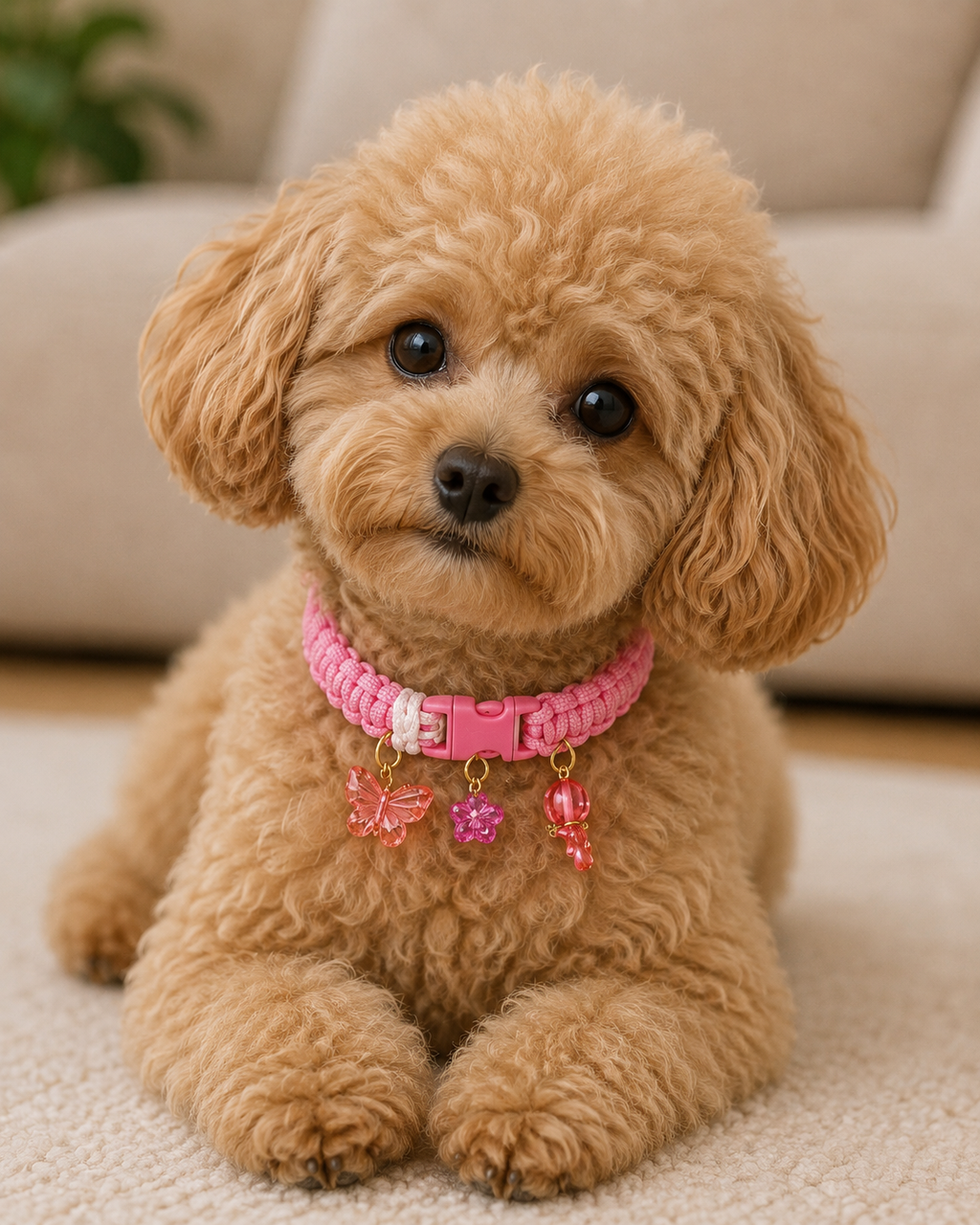 Handmade Paracord pet Collar with Charms
