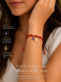 7 Knots Red String Cross Bracelet