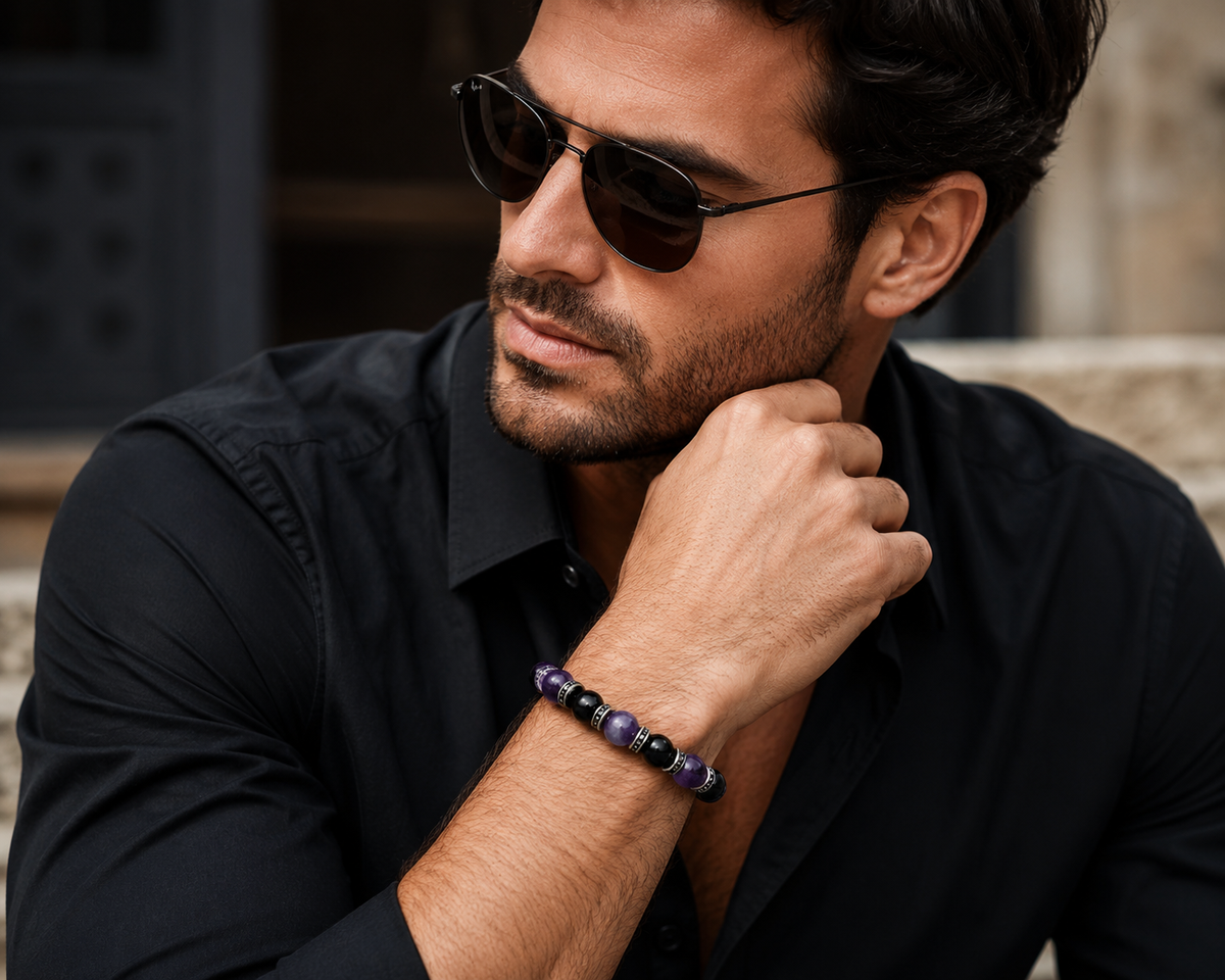 Men’s Natural Crystal Bracelet