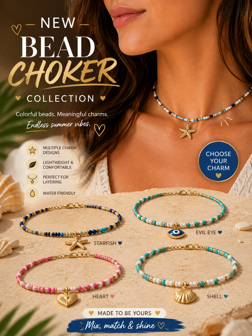 Summer Bead Choker Collection
