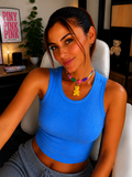 Mixed Crystal Chip Choker Necklace