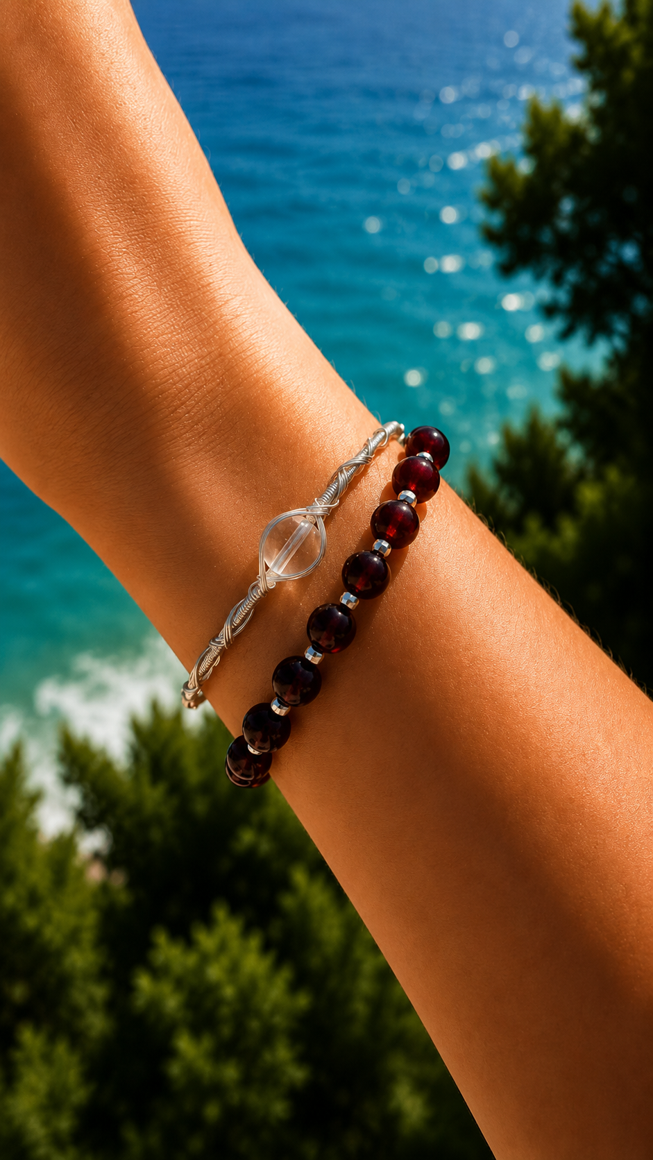 Halo Silver Wire Bracelet