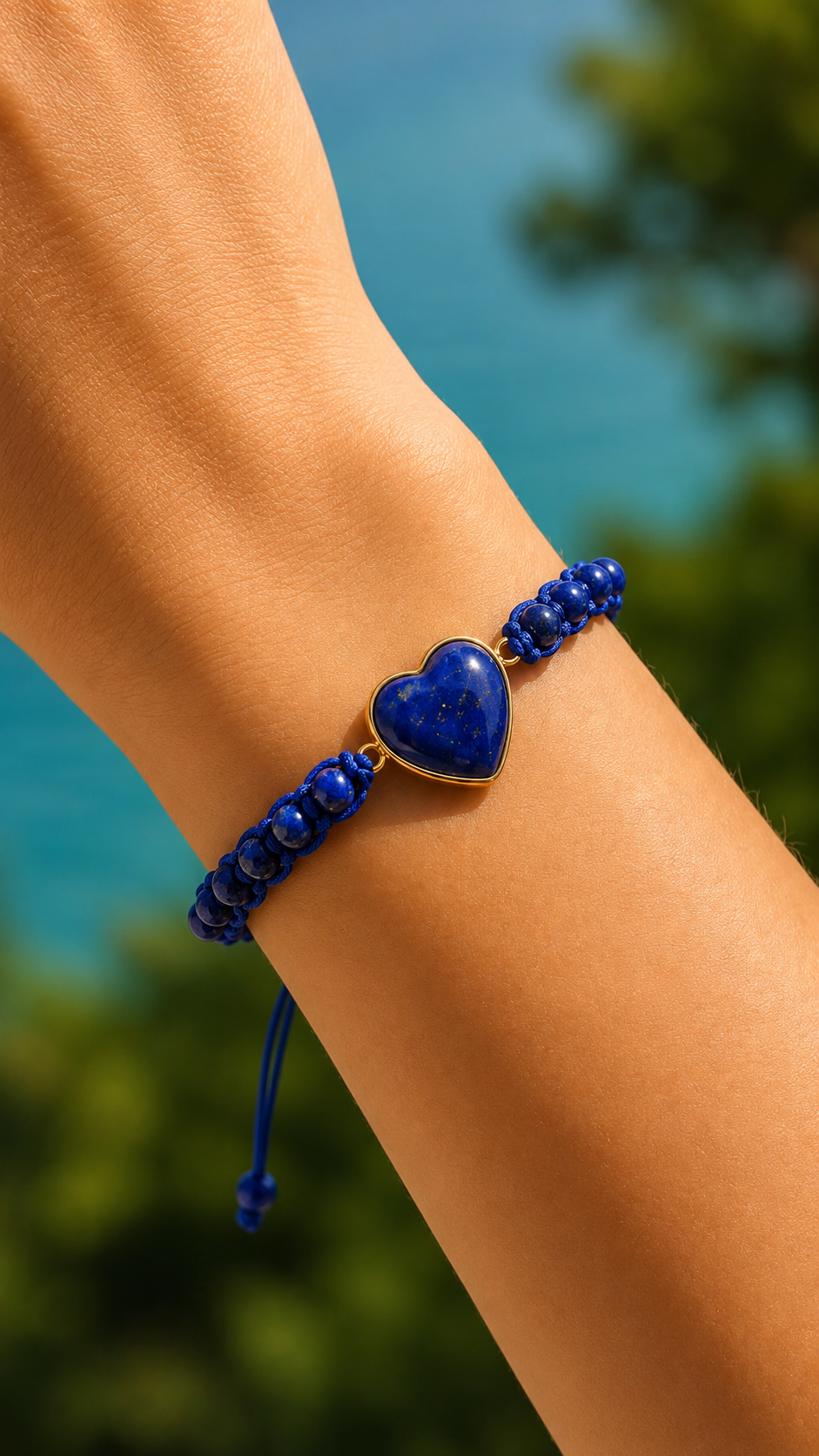 Crystal Heart Charm Bracelet