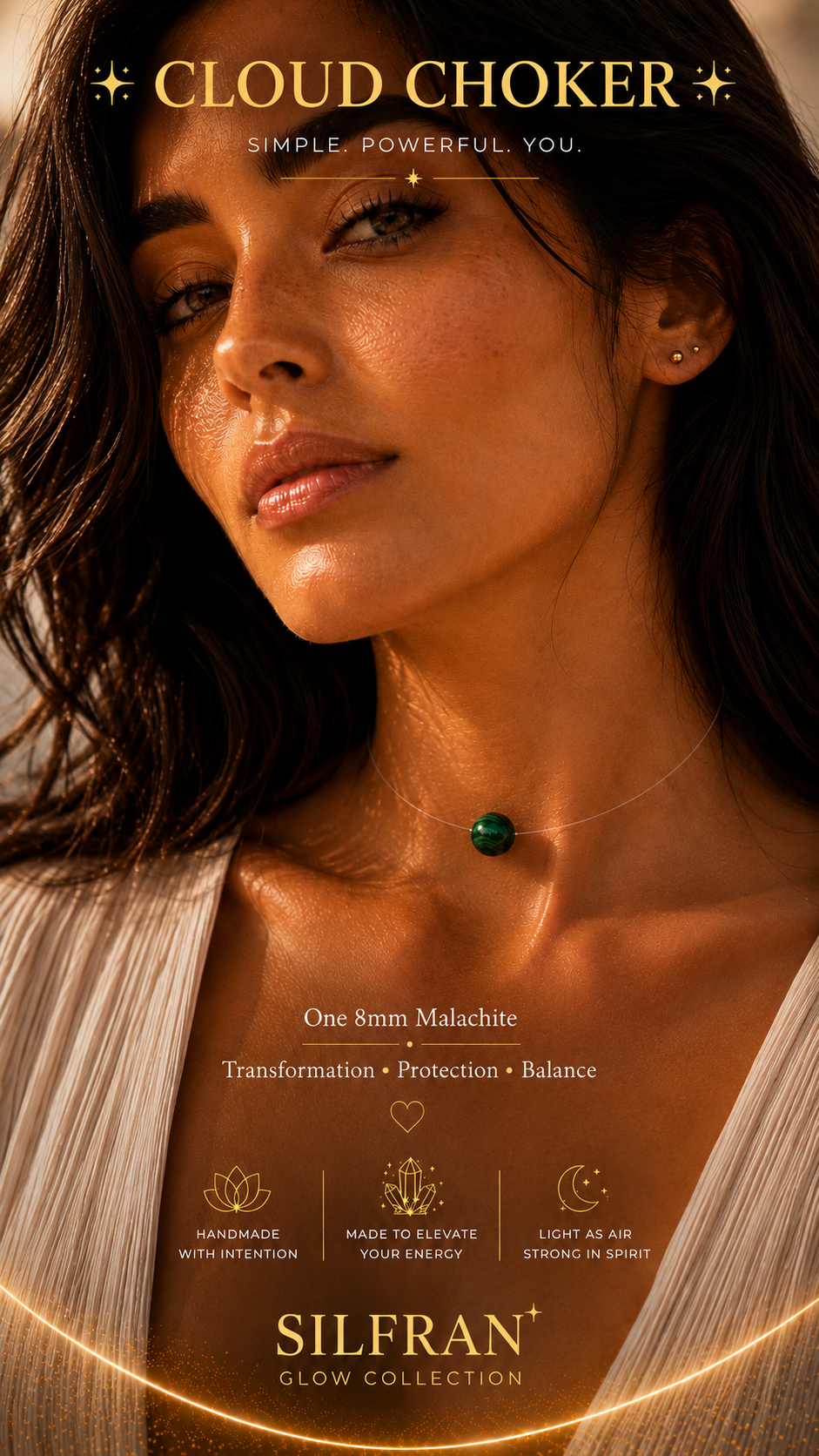Cloud Choker – Floating Crystal Necklace