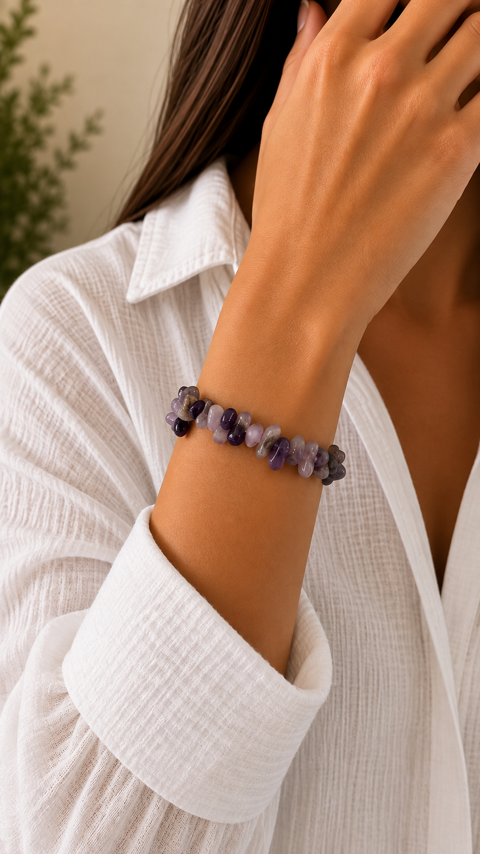 Raw Natural Amethyst Bracelet – Pakistan 💜