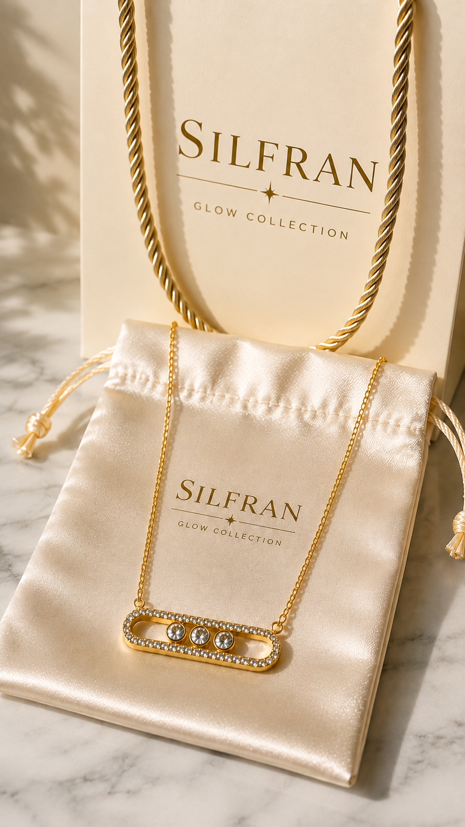 Elegant Geometric Gold Necklace