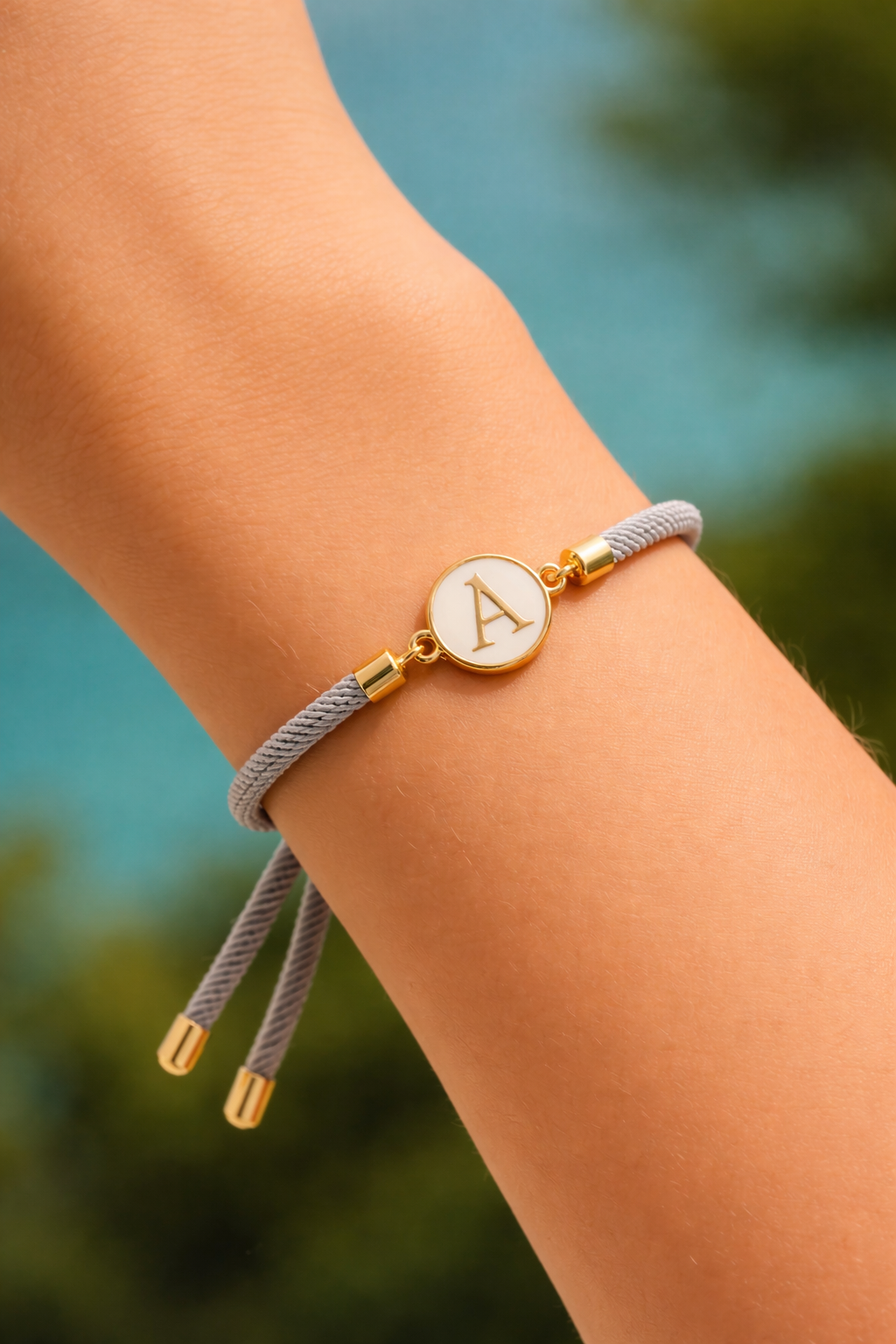 Initial Cord Bracelet