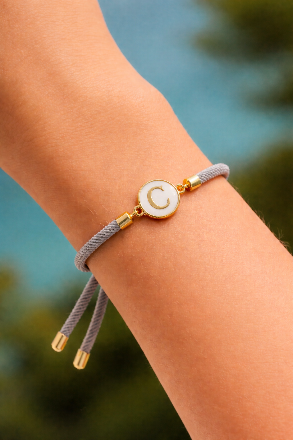 Initial Cord Bracelet