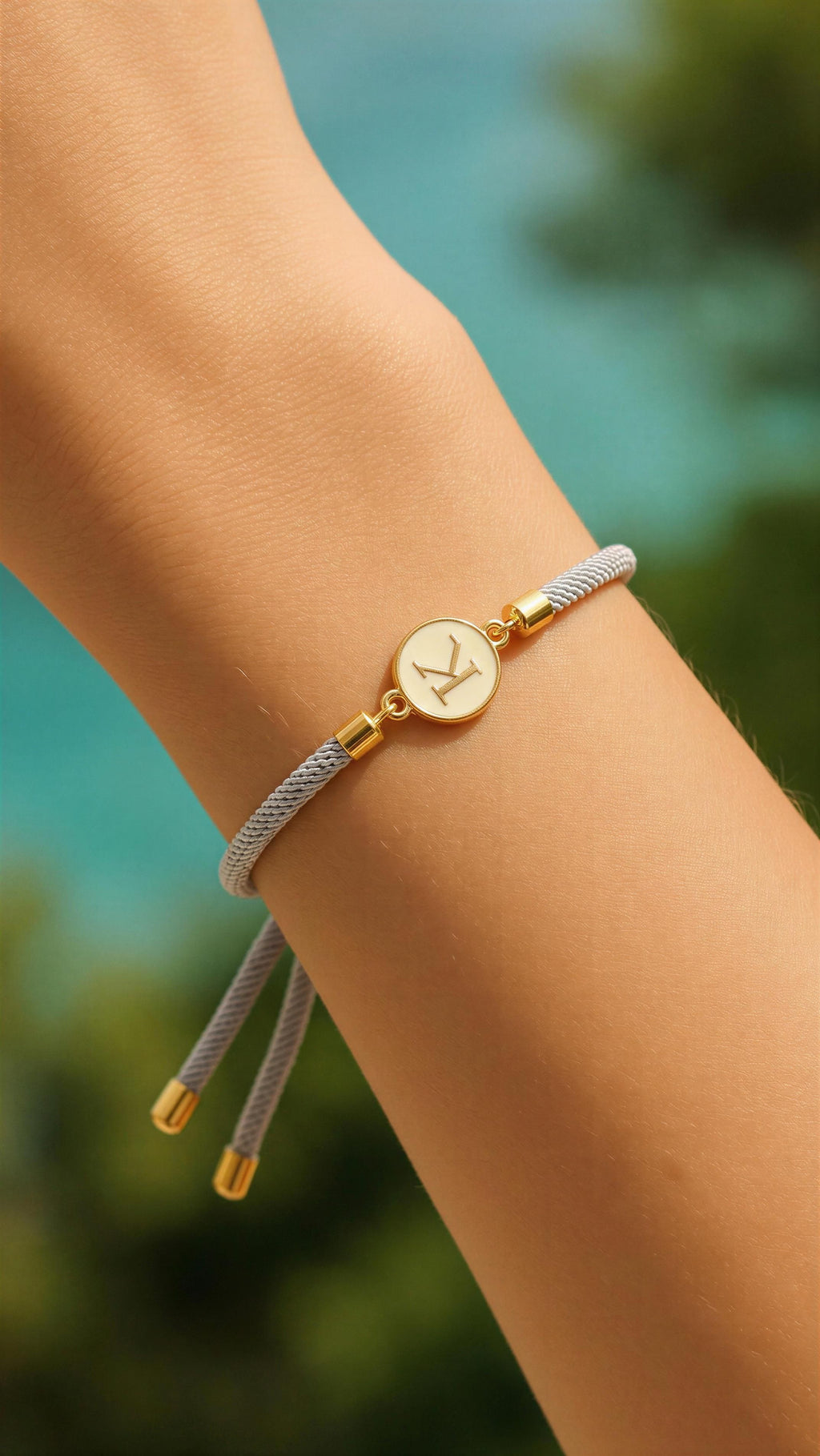 Initial Cord Bracelet