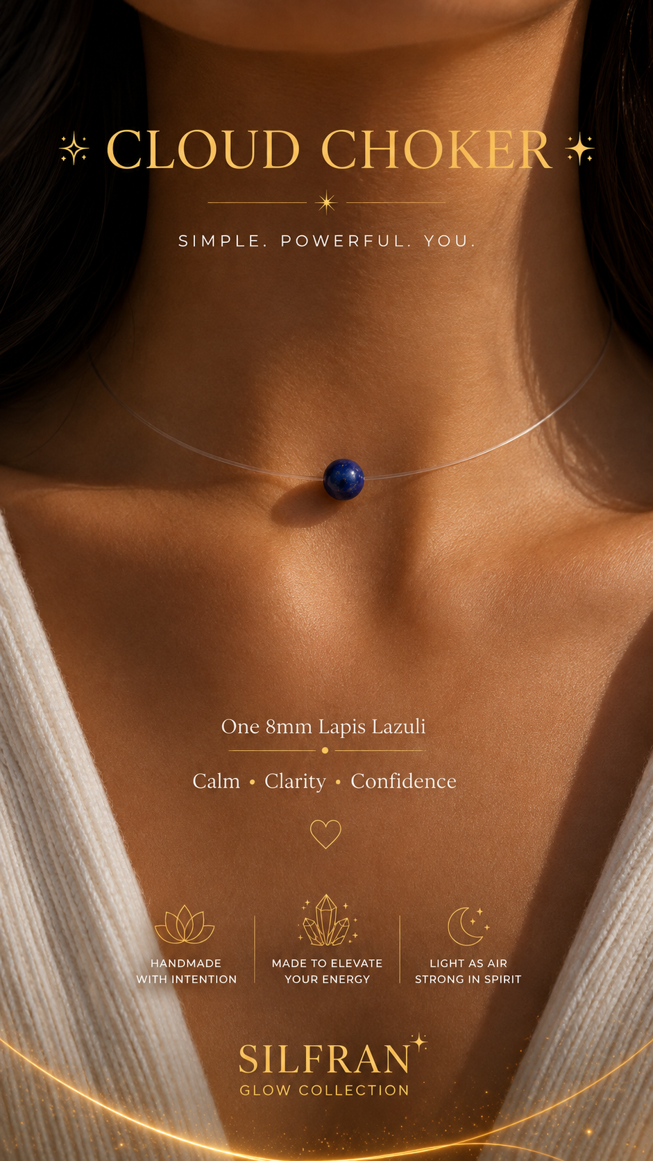 Cloud Choker – Floating Crystal Necklace