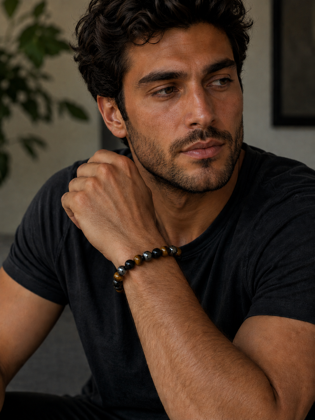 Men’s Natural Crystal Bracelet