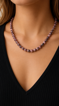 Classic Bead Necklace | Natural Stone Jewelry