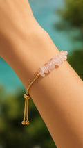 Crystal Chip Adjustable Bracelet