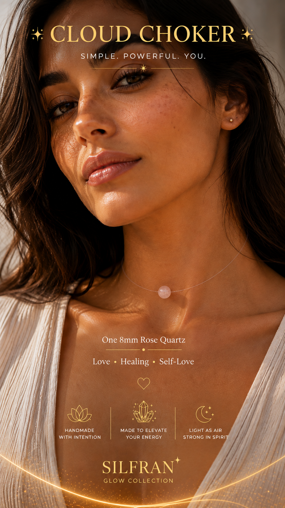 Cloud Choker – Floating Crystal Necklace