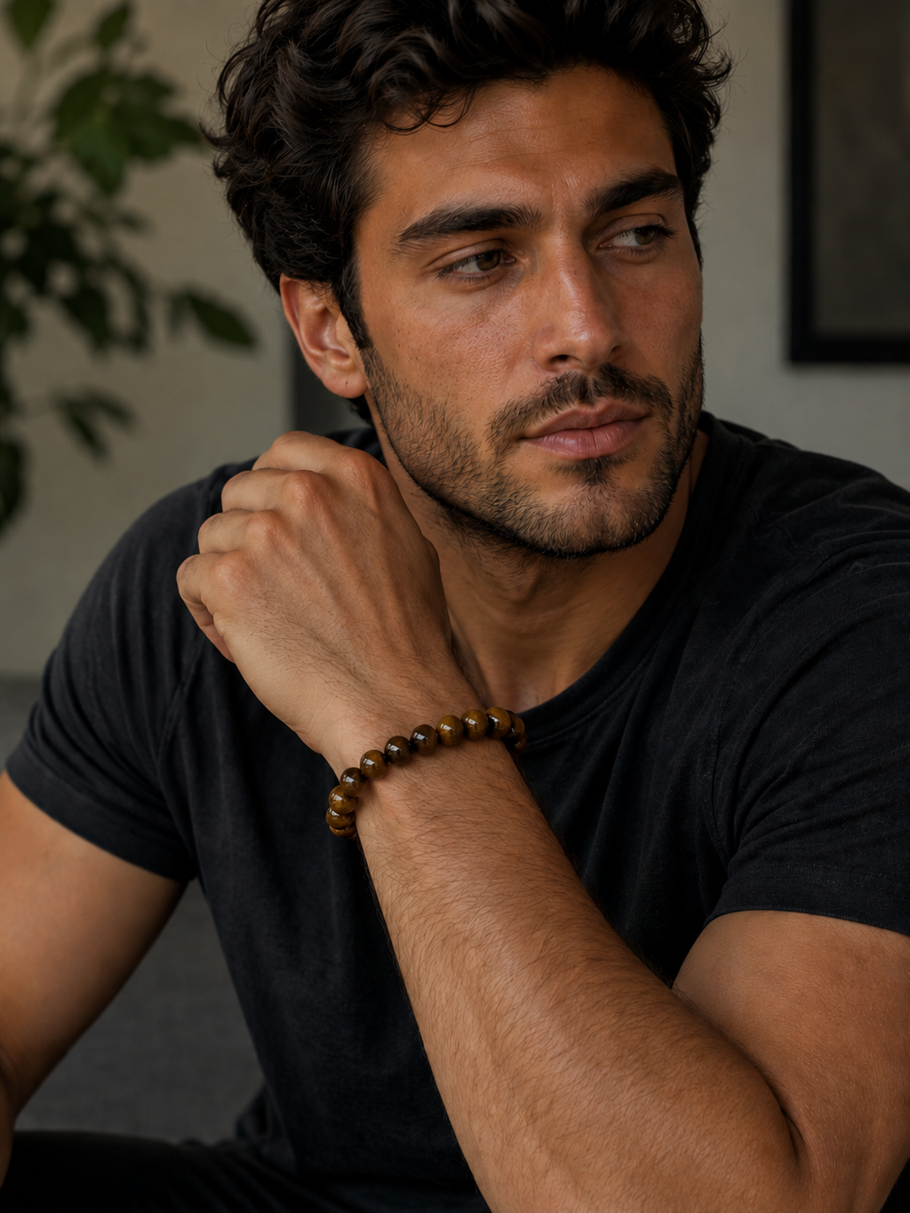 Men’s Natural Crystal Bracelet