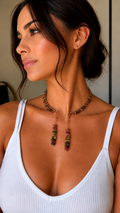 Wire Wrapped Crystal Necklace